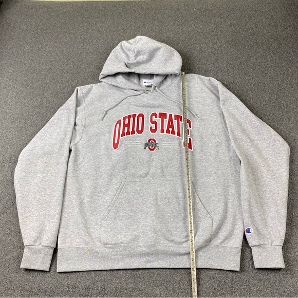 Vintage Champion Ohio State Gray Hoodie Men’s Size Large - Picture 8 of 10